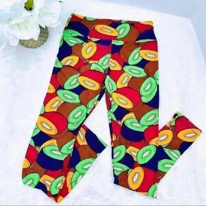LULAROE High Waisted “Kiwi” Soft Skinny Leggings